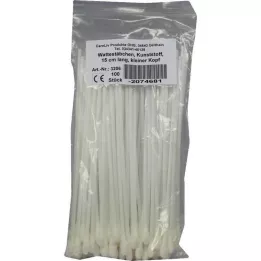 WATTESTÄBCHEN Πλαστική μικρή κεφαλή 15 cm, 100 τεμ