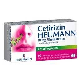 CETIRIZIN Heumann 10 mg επικαλυμμένα με λεπτό υμένιο δισκία, 20 τεμ