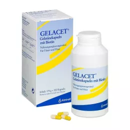 GELACET Κάψουλες ζελατίνης με βιοτίνη, 320 τεμ