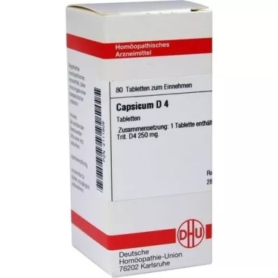 CAPSICUM D 4 ταμπλέτες, 80 τεμ CAPSICUM D 4 ταμπλέτες, 80 τεμ