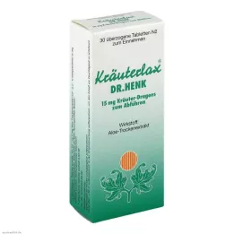 KRÄUTERLAX Dr.Henk 15 mg φυτικά δισκία για καθαρτικά, 30 τεμ