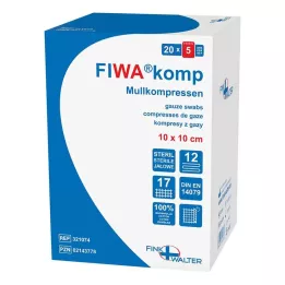MULLKOMPRESSEN 10x10 cm αποστειρωμένο 12πλάσιο, 20X5 τεμ