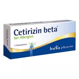 CETIRIZIN βήτα επικαλυμμένα με λεπτό υμένιο δισκία, 7 τεμ