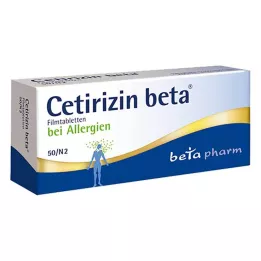 CETIRIZIN βήτα επικαλυμμένα με λεπτό υμένιο δισκία, 50 τεμ