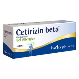 CETIRIZIN βήτα επικαλυμμένα με λεπτό υμένιο δισκία, 100 τεμ
