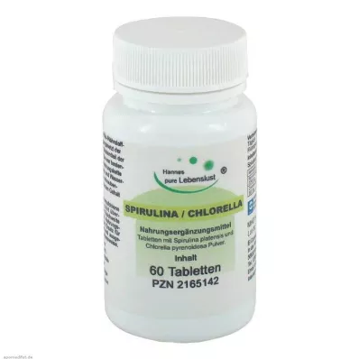SPIRULINA+CHLORELLA δισκία, 60 τεμ
