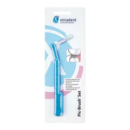 MIRADENT Σετ Interd.Pic-Brush 1Halt+1Bü.trans.blau, 1 τεμ
