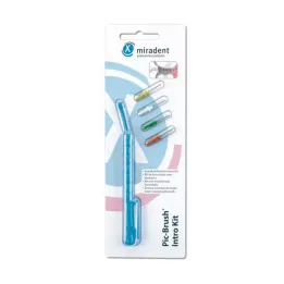 MIRADENT Interd.Pic-Brush Intro Kit 1H+4B.tra.blue, 1 τεμ