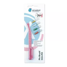 MIRADENT Interd.Pic-Brush Intro Kit 1H+4B.tra.pink, 1 τεμ