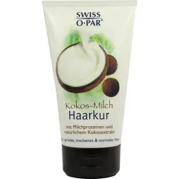Θεραπεία μαλλιών με γάλα καρύδας Swiss O Par, 150 ml