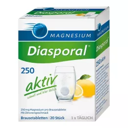 MAGNESIUM DIASPORAL 250 ενεργά αναβράζοντα δισκία, 20 τεμ