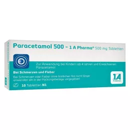 PARACETAMOL 500-1A Pharma Tablets, 10 τεμ