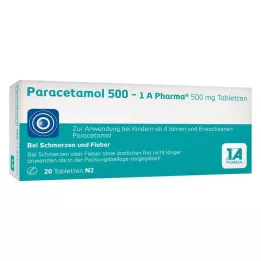 PARACETAMOL 500-1A Pharma Tablets, 20 τεμ