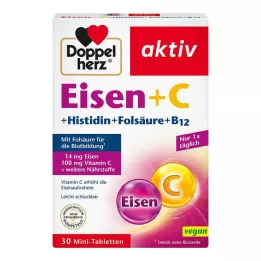 DOPPELHERZ Iron+Vit.C+L-Histidine Tablets, 30 τεμ