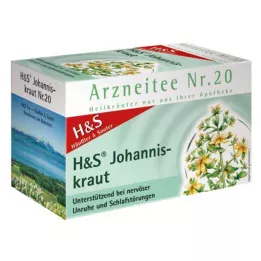 H&amp;S Σάκοι φίλτρου St. Johns Wort, 20X2,0 g