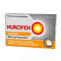 NUROFEN 200 mg Lemon λιωμένες ταμπλέτες, 12 τεμ