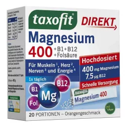 TAXOFIT Magnesium 400+B1+B6+B12+Folic Acid 800 granules, 20 τμχ