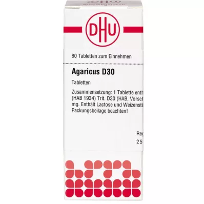 AGARICUS D 30 ταμπλέτες, 80 τεμ