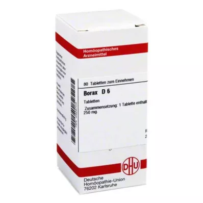 BORAX D 6 ταμπλέτες, 80 τεμ BORAX D 6 ταμπλέτες, 80 τεμ