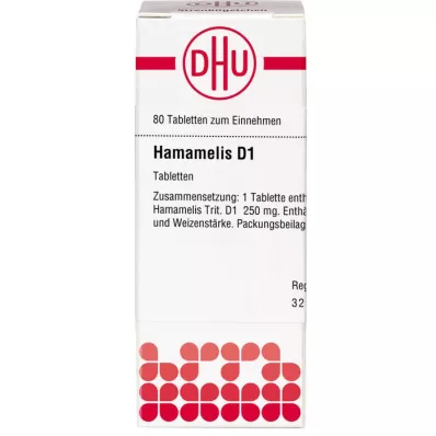 HAMAMELIS D 1 δισκία, 80 τεμ