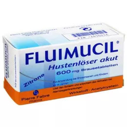 FLUIMUCIL Cough Expectorant Acute 600 Αναβράζοντα Δισκία, 10 τεμ