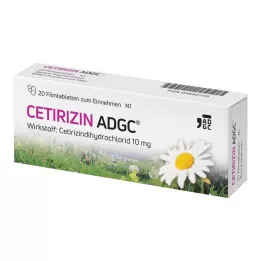 CETIRIZIN ADGC Επικαλυμμένα με λεπτό υμένιο δισκία, 20 τεμ