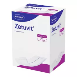 ZETUVIT Απορροφητικές κομπρέσες αποστειρωμένες 10x10 cm, 25 τεμ