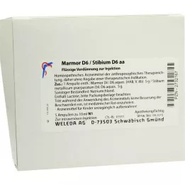 MARMOR D 6/Stibium D 6 aa αμπούλες, 5X10 ml