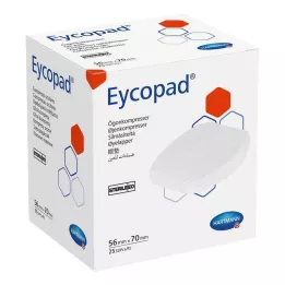 EYCOPAD Οφθαλμικές κομπρέσες 56x70 mm αποστειρωμένες, 25 τεμ