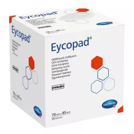 EYCOPAD Οφθαλμικές κομπρέσες 70x85 mm αποστειρωμένες, 25 τεμ