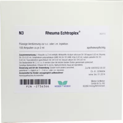 RHEUMA ECHTROPLEX Ενέσιμο διάλυμα, 100X2 ml