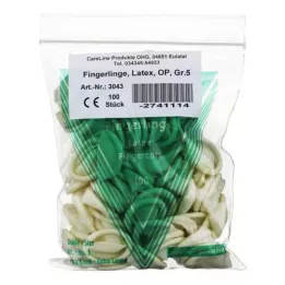FINGERLING Latex OP Μέγεθος 5, 100 τεμάχια