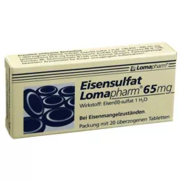 EISENSULFAT Lomapharm 65 mg επικαλυμμένα δισκία, 20 τεμ