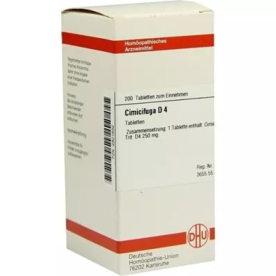 CIMICIFUGA D 4 ταμπλέτες, 200 τεμ