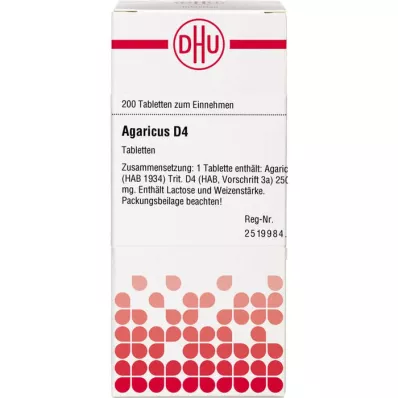 AGARICUS D 4 ταμπλέτες, 200 τεμ