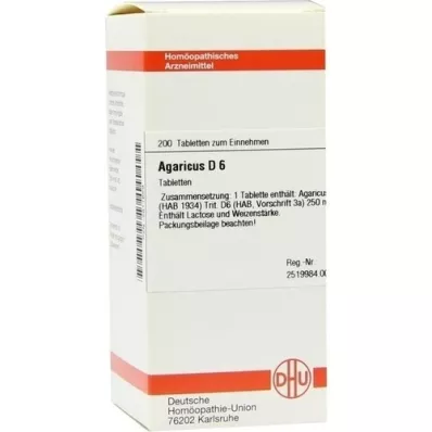 AGARICUS D 6 ταμπλέτες, 200 τεμ AGARICUS D 6 ταμπλέτες, 200 τεμ