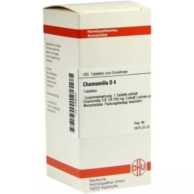 CHAMOMILLA D 4 ταμπλέτες, 200 τεμ CHAMOMILLA D 4 ταμπλέτες, 200 τεμ