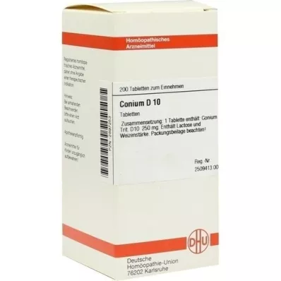 CONIUM D 10 ταμπλέτες, 200 τεμ CONIUM D 10 ταμπλέτες, 200 τεμ