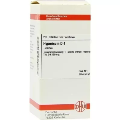 HYPERICUM D 4 ταμπλέτες, 200 τεμ HYPERICUM D 4 ταμπλέτες, 200 τεμ