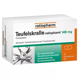 TEUFELSKRALLE-RATIOPHARM Επικαλυμμένα με λεπτό υμένιο δισκία, 50 τεμ