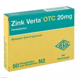 ZINK VERLA OTC 20 mg επικαλυμμένα με λεπτό υμένιο δισκία, 50 τεμ
