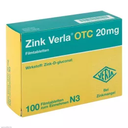 ZINK VERLA OTC 20 mg επικαλυμμένα με λεπτό υμένιο δισκία, 100 τεμ
