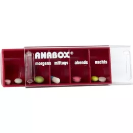 ANABOX Κουτί ημέρας κόκκινο, 1 τεμ