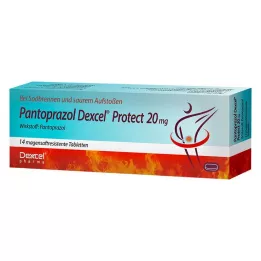 PANTOPRAZOL Dexcel Protect 20 mg γαστροανθεκτικά δισκία, 14 τεμ