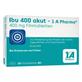 IBU 400 akut-1A Pharma επικαλυμμένα με λεπτό υμένιο δισκία, 50 τεμ