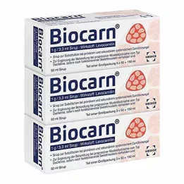 BIOCARN Σιρόπι, 3Χ50 ml