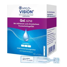 HYLO-VISION Πιπέτες ημιτονοειδούς μονής δόσης, 20Χ0,35 ml