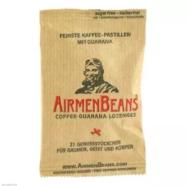 AIRMENBEANS καλύτερες παστίλιες καφέ με γκουαράνα, 21 τεμάχια