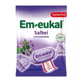 EM-EUKAL Καραμέλα φασκόμηλο χωρίς ζάχαρη, 75 γρ
