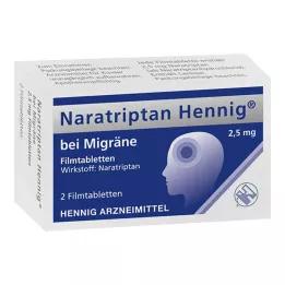 NARATRIPTAN Hennig for Migraine 2,5 mg επικαλυμμένα με λεπτό υμένιο δισκία, 2 τεμ